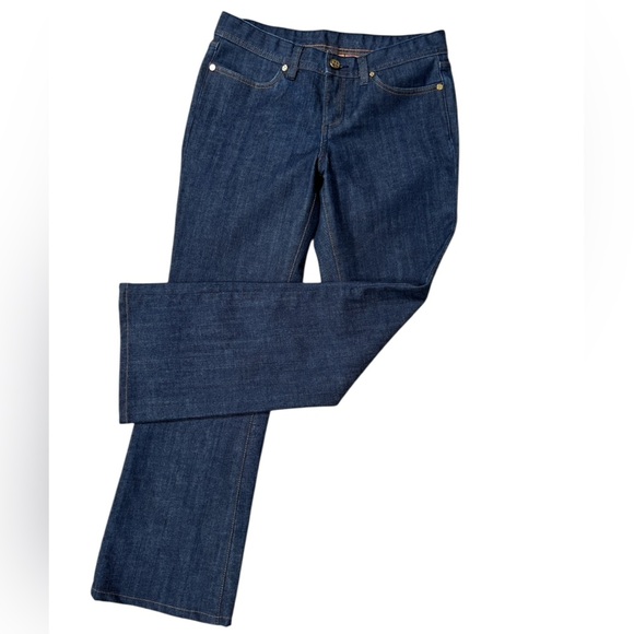 Tory Burch Classic Tory Jeans – Size 28, Dark Blue Denim - Picture 3 of 9